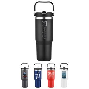 30 oz Water <b>Bottle</b> for a Day's Drinking Vacuum Car Cup Portable Stainless Steel Insulated Water <b>Bottle</b> with Straw - Product Image 1