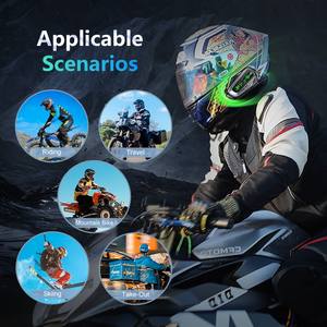 Écouteurs Moto D3 à Double Puce Étanche pour Casque, GPS, Système iOS, Voix IA Hors Ligne pour Casques de Moto - Product Image 6