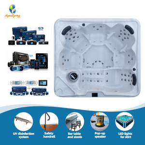 Baignoire <span class=keywords><strong>Spa</strong></span> Autoportante de Luxe en Acrylique Aquaspring 2,3 m Jacuzzi Extérieur avec 73 Jets <span class=keywords><strong>6</strong></span> <span class=keywords><strong>Places</strong></span> - Product Image 2