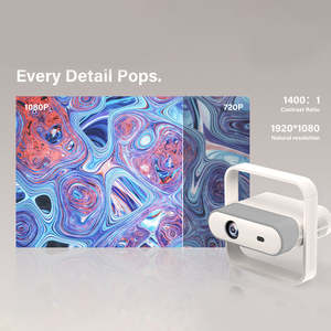 Proyector LED 4K para Cine en Casa, Diseño Innovador, Arte Textil, 1080P, Mini Smart WiFi 6, Video LCD 3D, Sistema Android 13 - Product Image 4