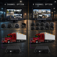 Système d'enregistrement vidéo mobile DVR 4CH 8CH avec caméra embarquée, 4G, GPS, WiFi, carte SD, écran tactile IPS, 1080P, 720P, caméra étanche IP69K