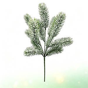Branches de pin artificielles floquées effet neige pour décoration de sapin de Noël, accessoire de verdure DIY - Product Image 2