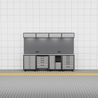Armoire à outils modulaire en acier laminé à froid sur mesure, 6/7 tiroirs, établi industriel amovible, système de rangement d'atelier OEM