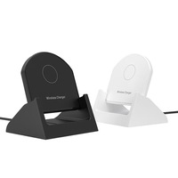 Chargeur sans fil magnétique 20W, support de charge rapide, support de téléphone de bureau, station d'accueil horizontale et verticale pour tous les téléphones