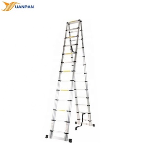 26 bước đôi bên sợi thủy tinh Scala Kính thiên văn 5 + 5m nhôm nhỏ gọn gấp thang - Product Image 5