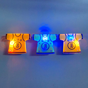 <span class=keywords><strong>Badge</strong></span> pin à revers avec LOGO personnalisé à LED, LOGO scintillant, LOGO, nom, promotion, pour fête, 20 pièces - Product Image 6