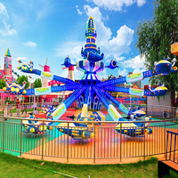 Manège Volant pour Enfants : Équipement de Parc d'Attractions Extérieur, Aventure Familiale Ludique, Divertissement Emotionnel et Joyeux