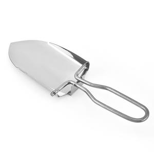 Pelle à glace en acier inoxydable pliable et portable pour les magasins de thé au lait et les supermarchés, avec lame de préhension intégrée - Product Image 4