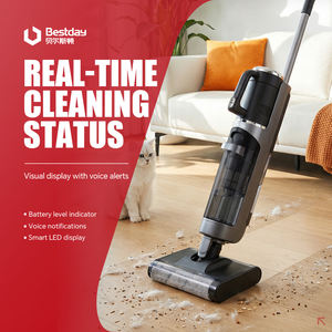 Nettoyeur de sol sans fil à double rouleau fiable et durable avec brosse à bord étroit pour un nettoyage parfait des coins - Product Image 1