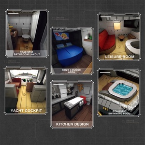 Modèle de <span class=keywords><strong>bateau</strong></span> de croisière de luxe à assembler, mini blocs de construction décoratifs, livré avec un petit <span class=keywords><strong>bateau</strong></span> à <span class=keywords><strong>moteur</strong></span> et une voiture - Product Image 6