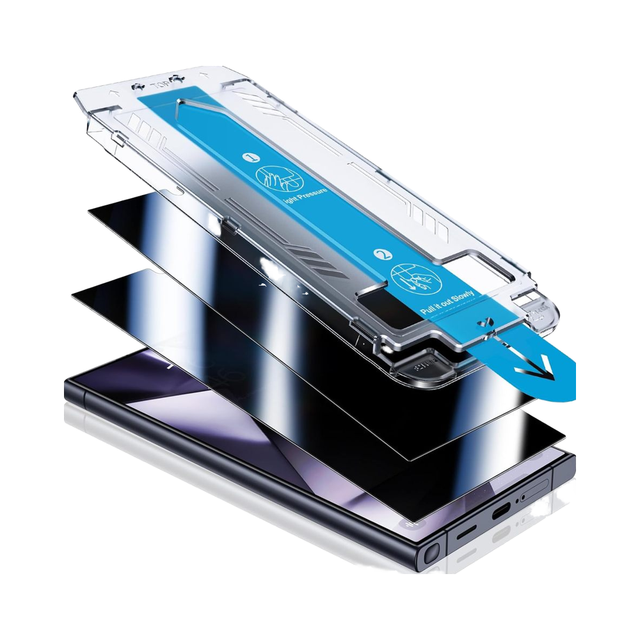 Easy Installation Dust Free Anti-spy Privacy Phone Tempered Glass Screen Protector for Samsung Galaxy S23 S24 S25 S26 Ultra Plus