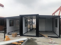 Su Geçirmez Küçük 20Ft 40Ft Genişletilebilir Konteyner Prefabrik Ev Nakliye Prefabrik Banyo Ev İnşaatı Emlak Villa