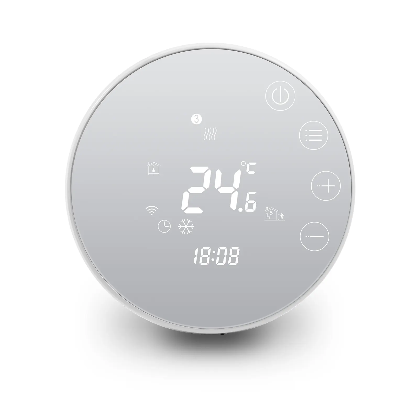 Tuya Thermostat WiFi mit externem Sensor Fußboden heizung runden Touchscreen Temperatur schalter
