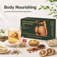 Thé Herbal Nourrissant pour le Corps, Sachet d'Augmentation des Hanches et Amélioration des Fesses, Poria, Dattes Rouges, Graine de Coix, Aubépine, OEM, Marque Privée, Halal