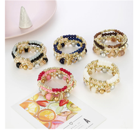 Prix d'usine Charme Bohème Ensemble de bijoux bracelets à perles de verre superposées, bracelets à pendentif feuille uniques de créateur, pour couple 2026