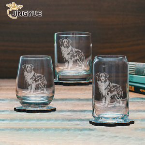 Logotipo personalizado perro grabado <span class=keywords><strong>copa</strong></span> de <span class=keywords><strong>vino</strong></span> sin tallo con agua única cerveza beber regalo de boda de cumpleaños personalizado - Product Image 3