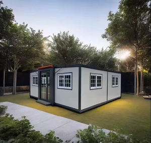 20ft 40ft Flat Top Extensible Container House Plegable Prefab Tiny Extensible Home con electricidad para aplicaciones al aire libre - Product Image 1
