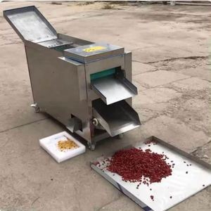 Fresh and Dried Chilies Seed Remover Motorized <b>Vegetable</b> Shredder Chili <b>Cutter</b> Machine for Commercial Catering - Product Image 6