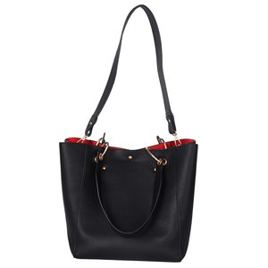 Migliore Borsa Tote Extra Large da Donna di Lusso in Vera Pelle Morbida Nera per Lavoro e Viaggio con Cerniera e Scomparto per Laptop - Product Image 5