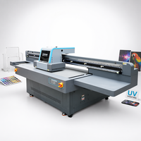Printer UV Flatbed Digital Ricoh A3 CMYK Putih Varnish Tinta UV untuk Kayu Kaca Logam Akrilik Casing Ponsel Signage