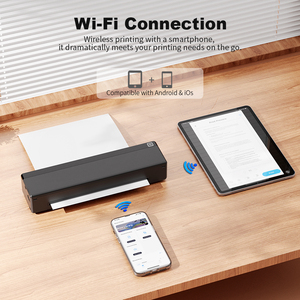 Newyes ld0806 xách tay độ nét cao Wifi kết nối nhỏ đa màu mực Cartridge <span class=keywords><strong>mini</strong></span> thông minh A4 máy in phun - Product Image 5