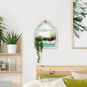 Decoración Rústica <span class=keywords><strong>para</strong></span> el Hogar, Macetero <span class=keywords><strong>de</strong></span> Pared, Soporte <span class=keywords><strong>de</strong></span> <span class=keywords><strong>Madera</strong></span> <span class=keywords><strong>para</strong></span> <span class=keywords><strong>Plantas</strong></span>, Mini Terrario, Soporte <span class=keywords><strong>para</strong></span> Exhibición <span class=keywords><strong>de</strong></span> <span class=keywords><strong>Cactus</strong></span> y <span class=keywords><strong>Plantas</strong></span> Artificiales - Product Image 2