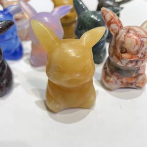 All'ingrosso della fabbrica intaglio naturale lucidato Mini cristallo Cartoon <span class=keywords><strong>Pikachu</strong></span> Pocket Monster ha ceduto per i regali di Halloween - Product Image 6