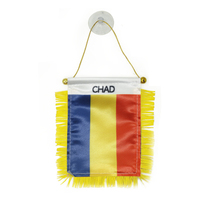 Drapeau de fanion à suspendre avec Logo personnalisé pour rétroviseur de voiture et décoration de la maison