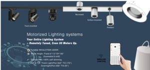 Elektrische motorisierte LED COB Schienenstrahler 15-60° Abstrahlwinkel Fernbedienung Dimmbar CCT Einstellbar Hoher CRI 95 für Museen Galerien - Product Image 6