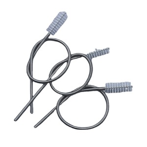 Stainless Steel Flexible Spring <b>Brush</b> 213x23x9mm With Nylon Bristles For Pipe <b>Cleaning</b> Tool - Product Image 1