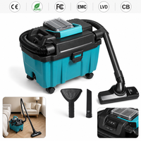 Aspirateur cylindrique sans fil rechargeable haute puissance à forte aspiration, pour sols secs et humides, idéal pour la maison