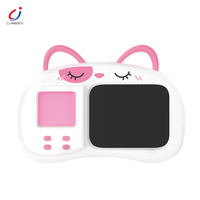 Tablette d'écriture LCD intelligente rechargeable Chengji pour enfants, 5,5 pouces, avec cartes flash parlantes et motif chat mignon – Jouet éducatif