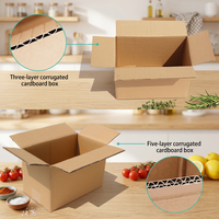 Benutzer definierte Logo-Druck verpackung Papier Versand karton Wellpappe Container Versand Mailer Karton Umzugs kartons zum Verpacken