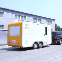 Camion de restauration mobile pour la restauration rapide, en acier inoxydable durable avec châssis galvanisé et grand espace de rangement
