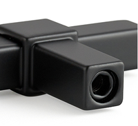 Poignées de meuble en acier inoxydable noir mat en forme de T, modernes, minimalistes, durables, écologiques, antirouille, faciles à installer pour tiroirs