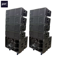 Sistema de Sonido PA Portátil Impermeable PAT Double de 8 Pulgadas, 4+1/12+4 Line Array, 1400W, para Conciertos, Escenarios, Iglesias, Sonido Profesional