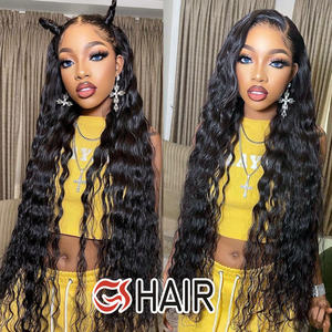 Venta al por mayor HD encaje cutícula alineada pelo virgen crudo vietnamita 13x4 13x6 pelucas Color transparente pelo de onda profunda peluca Frontal de encaje - Product Image 5