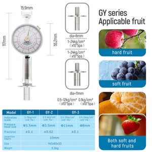 Draagbare Aanwijzer <span class=keywords><strong>Fruit</strong></span> Hardheid Tester <span class=keywords><strong>GY</strong></span>-3 <span class=keywords><strong>Fruit</strong></span> <span class=keywords><strong>Penetrometer</strong></span> Voor Appels Peren Druiven Sinaasappelen <span class=keywords><strong>GY</strong></span>-<span class=keywords><strong>1</strong></span> <span class=keywords><strong>GY</strong></span>-2 <span class=keywords><strong>Fruit</strong></span> Sclerometer - Product Image 5