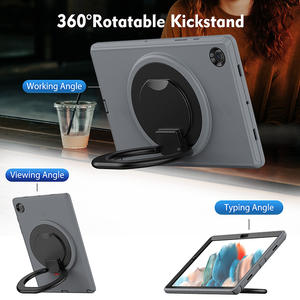 Funda de TPU resistente a prueba de golpes con mango para <span class=keywords><strong>Samsung</strong></span> <span class=keywords><strong>Galaxy</strong></span> <span class=keywords><strong>Tab</strong></span> <span class=keywords><strong>A8</strong></span>, 10,5 pulgadas, X200, X205 - Product Image 3