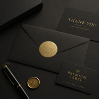 Autocollants personnalisés en or mat gaufré, étiquettes de logo métalliques de qualité supérieure pour boîtes cadeaux de luxe et emballages de marque