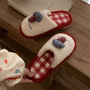 XIXITIAO Pantuflas de Invierno Antideslizantes para Mujer, Diseño Retro de Hongos, Pantuflas Cálidas para el Hogar, Antideslizantes, Venta al por Mayor - Product Image 6