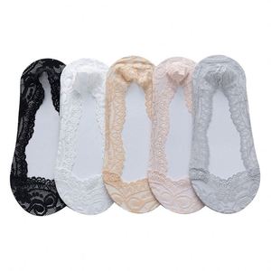 Chaussettes basses invisibles antidérapantes pour femmes, style bateau, en gros - Product Image 1