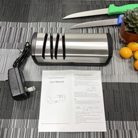 TLES02 nouveau design puissant aiguiseur de couteaux électrique 4 étapes automatique USB rechargeable aiguiseur de couteaux pour le ménage