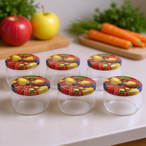 Frasco con Tapa de Rosca, Forma de Bulbo, 258 ml, con Tapa de 82 mm, para Almacenamiento de Frutas y Verduras - Product Image 3