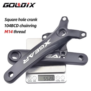 ชุดจานจักรยาน GOLDIX Cruisers Square Hole <span class=keywords><strong>XGEAR</strong></span> 104BCD จานเดี่ยว ผลิตจากอลูมิเนียมอัลลอยด์ ความยาว 170 มม. ขนาด 32-42 ฟัน - Product Image 2