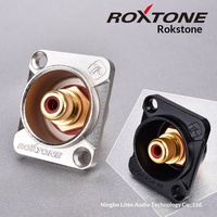 ROXTONE Lotus/RCA Prise jack femelle professionnelle de type D à montage sur panneau pour consoles de mixage et amplificateurs (RF2D-NF2D-B-WTRF2D-N-WT)