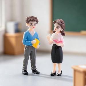 Figuras de Maestros en Miniatura de Plástico para el Día del Maestro, Adornos de Escritorio para Decoración de Escenas en Miniatura - Product Image 3