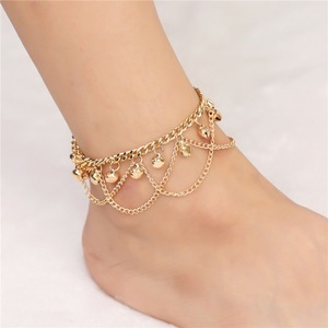 Bracelet de cheville à la mode pour femme, style bohème, avec pompon ondulé - Product Image 6