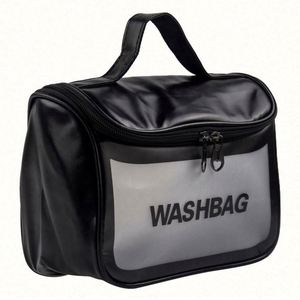 Customized Large Capacity Portable Travel <b>Makeup</b> <b>Bag</b> <b>Transparent</b> PVC Toiletry <b>Bag</b> for Business & Promotional Gifts - Product Image 1