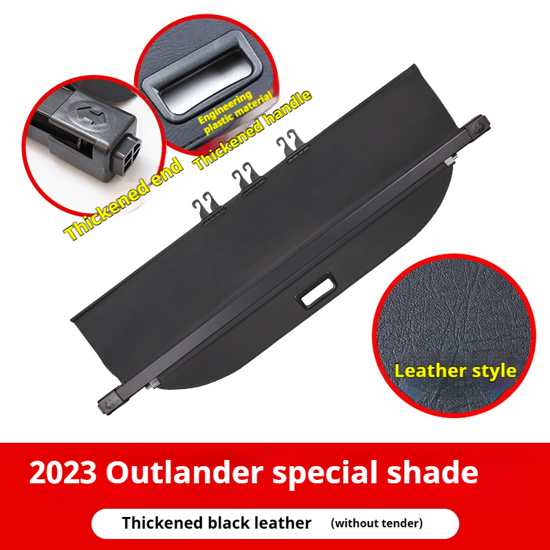 2023 Outlander: Lona negra/beige, cuero, estría de carbono